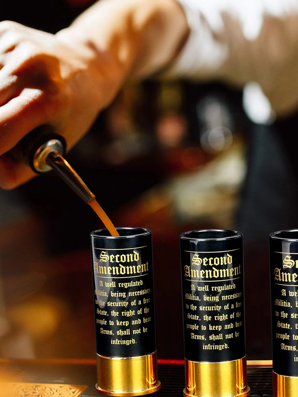 2nd Amendment 12 Gauge Shot Glass Set
