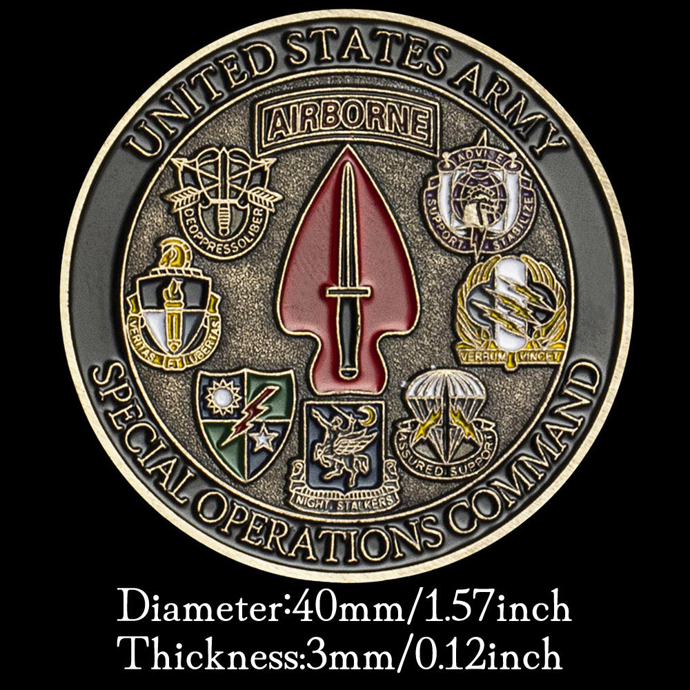 Army Special Operations Challenge Coin
