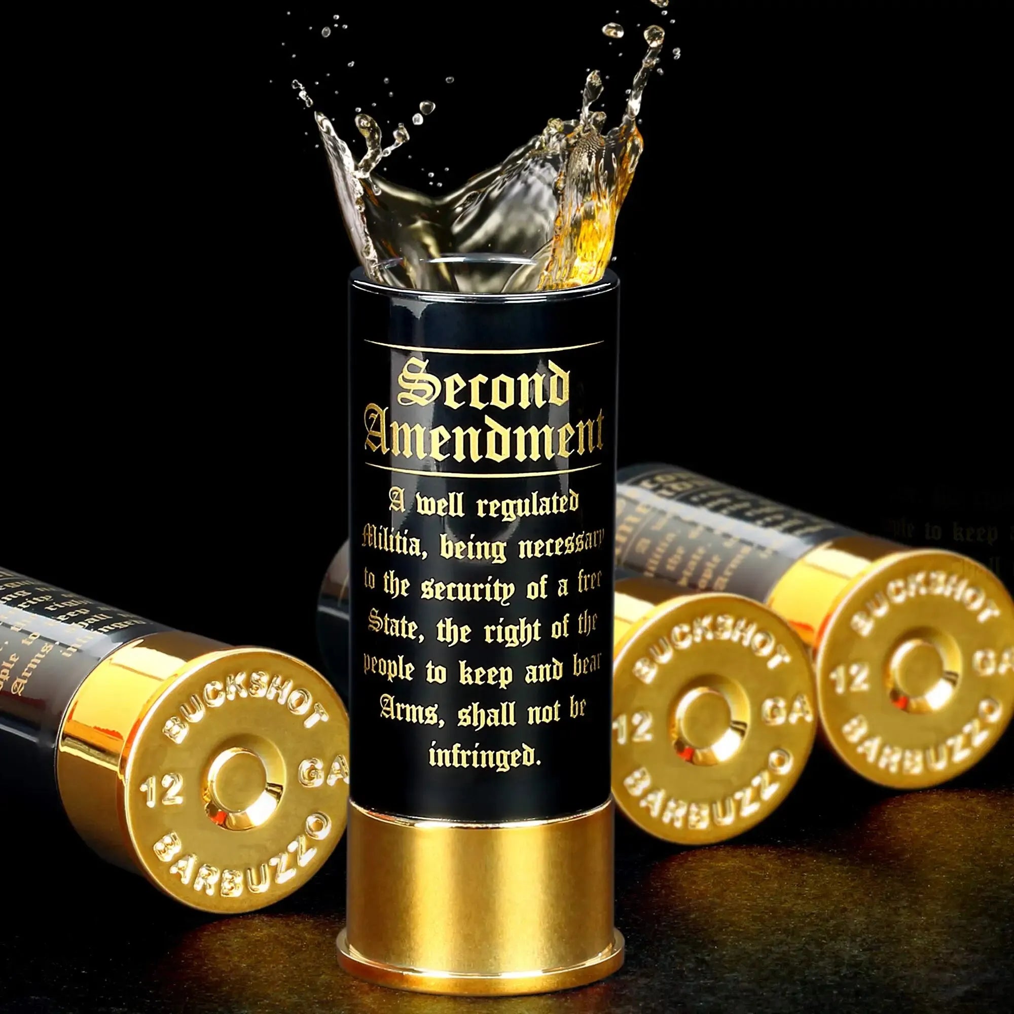 2nd Amendment 12 Gauge Shot Glass Set